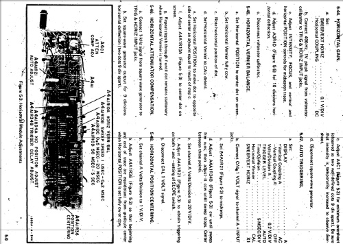 Oscilloscope 1205A; Hewlett-Packard, HP; (ID = 1269455) Ausrüstung