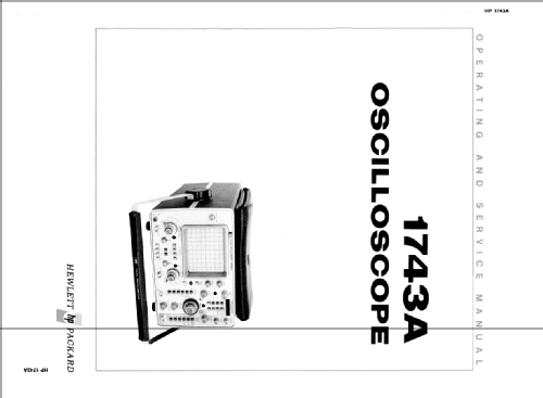 Oscilloscope 1743A; Hewlett-Packard, HP; (ID = 1708566) Equipment