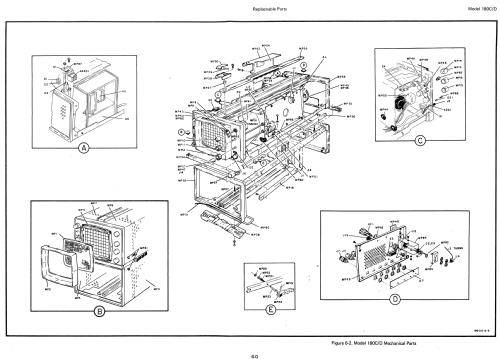 Oscilloscope 180 C; Hewlett-Packard, HP; (ID = 2482859) Equipment
