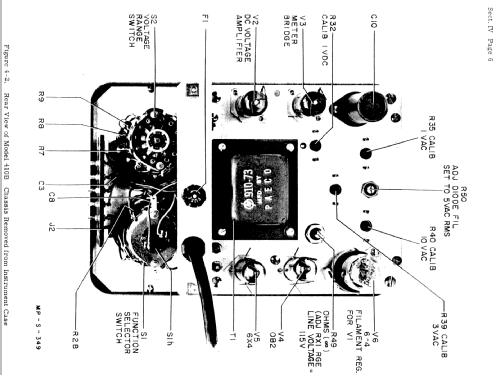 VTVM Vacuum Tube Voltmeter 410B; Hewlett-Packard, HP; (ID = 991214) Ausrüstung