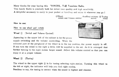 Boy's Radio T-46; Hinode Denko Co.; (ID = 2375206) Radio