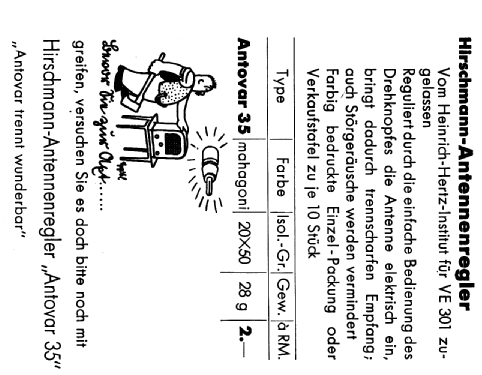 Antennenregler Antovar 35; Hirschmann GmbH & Co (ID = 2520735) Antenny