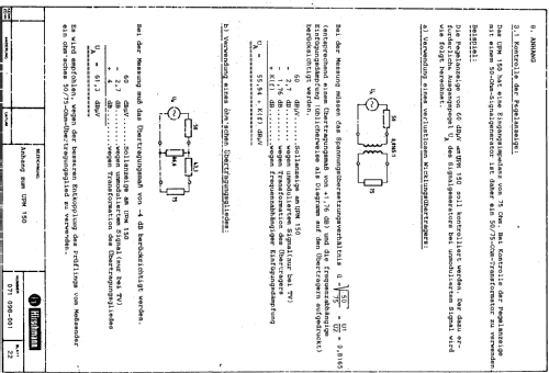 Universal-Pegelmessgerät UPM 150; Hirschmann GmbH & Co (ID = 2125614) Equipment