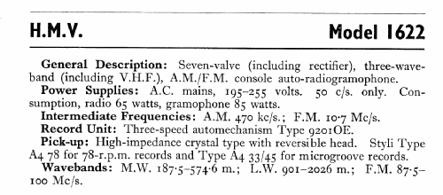 1622; His Master's Voice (ID = 563424) Radio