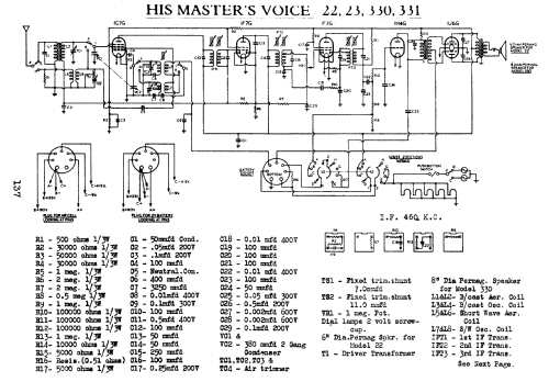 331 Ch= 518D; His Master's Voice (ID = 754472) Radio