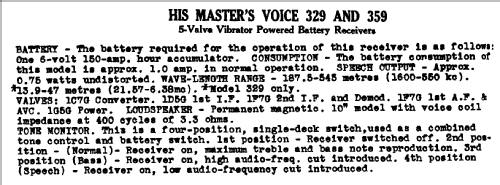 359 Ch= 559BL; His Master's Voice (ID = 770712) Radio