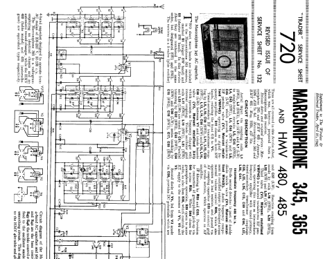 All-Wave Autoradiogram Six 485; HMV Brand, His (ID = 2178768) Radio