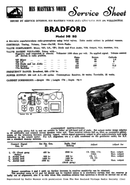 Bradford 545-RG; His Master's Voice N (ID = 2760743) Radio