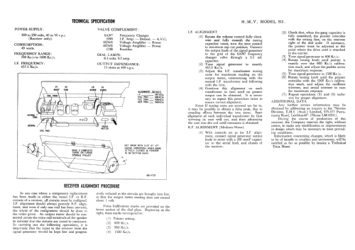 Caprice N3-43 Ch= N3; His Master's Voice (ID = 2099495) Radio