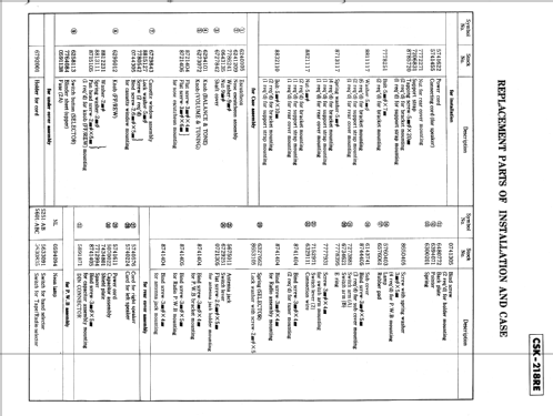 Autoradio CSK-218RE; Hitachi Ltd.; Tokyo (ID = 1634879) Car Radio