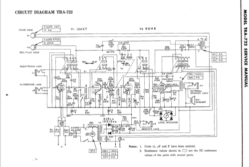 Belsona Tape Recorder TRA-722; Hitachi Ltd.; Tokyo (ID = 2260350) R-Player