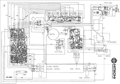 Car Stereo Cassetten Recorder CS-203; Hitachi Ltd.; Tokyo (ID = 914782) R-Player