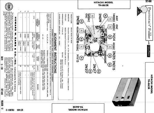 Marie 8 Transistor TH-862R; Hitachi Ltd.; Tokyo (ID = 563054) Radio