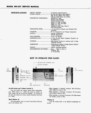 Peggy WH-817; Hitachi Ltd.; Tokyo (ID = 2962165) Radio