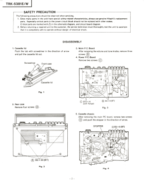 Radio Cassette Recorder TRK-5381E; Hitachi Ltd.; Tokyo (ID = 3185006) Radio