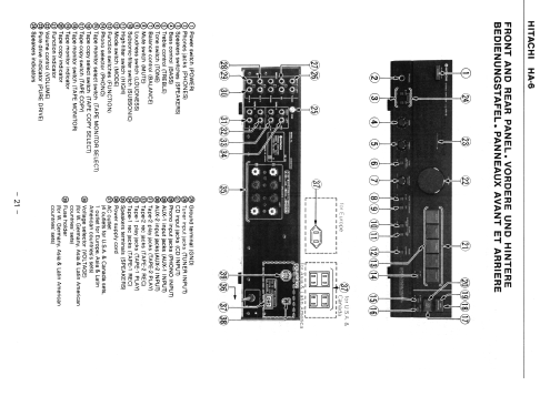 Stereo Amplifier HA-6; Hitachi Ltd.; Tokyo (ID = 1755639) Ampl/Mixer