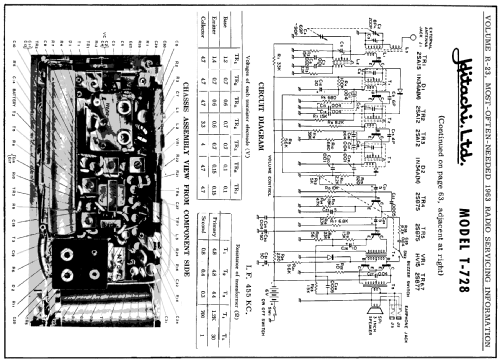 T-728; Hitachi Ltd.; Tokyo (ID = 172727) Radio