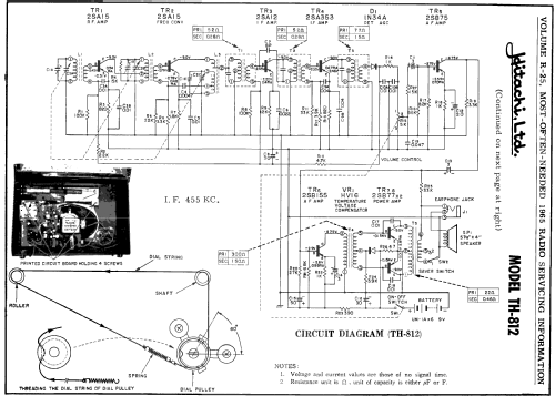 TH-812; Hitachi Ltd.; Tokyo (ID = 189210) Radio