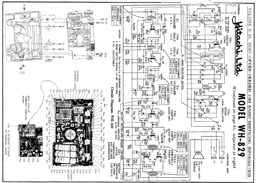 2 band Transistor 8 WH-829; Hitachi Ltd.; Tokyo (ID = 172730) Radio