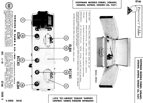 20W811 Ch= 1137; Hoffman Radio Corp.; (ID = 563520) Reg-Riprod