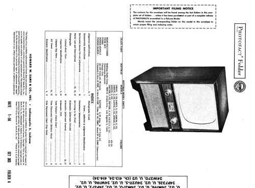 24W370U2 Ch= 413-24; Hoffman Radio Corp.; (ID = 2699074) Television