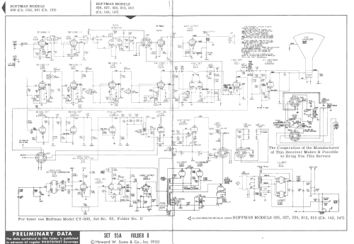 828 Ch= 143 Ch= 147; Hoffman Radio Corp.; (ID = 1676769) Television