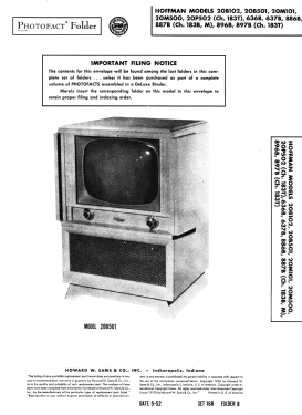 897B Ch= 183T; Hoffman Radio Corp.; (ID = 3051690) Fernseh-E