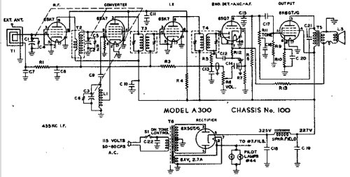 A300 Ch= 100 & 100S; Hoffman Radio Corp.; (ID = 437347) Radio