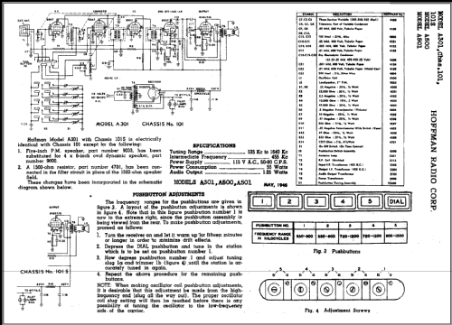 A-301 Ch= 101S; Hoffman Radio Corp.; (ID = 465604) Radio