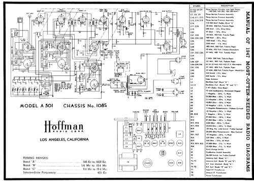 A501 Ch= 108S&108ST; Hoffman Radio Corp.; (ID = 82650) Radio