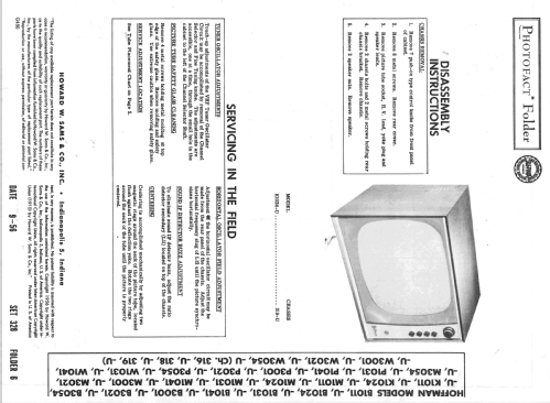 B1011 Ch= 316; Hoffman Radio Corp.; (ID = 2367051) Television