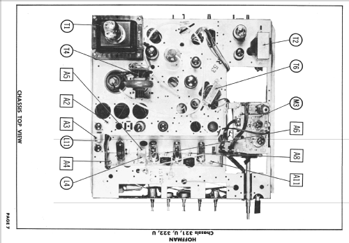 B1091 Ch= 321; Hoffman Radio Corp.; (ID = 2441595) Televisore