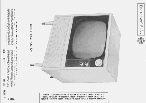 B1201 Ch= 330; Hoffman Radio Corp.; (ID = 2466497) Television