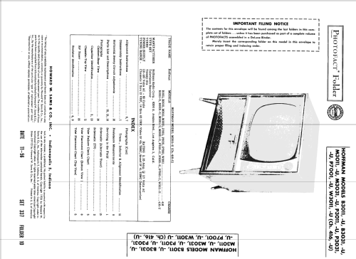 B3011 Ch= 416; Hoffman Radio Corp.; (ID = 1984008) Television