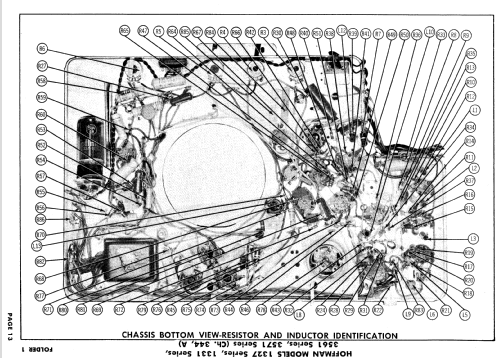 B3561, B3571, M3561, M3571 Ch= 344A; Hoffman Radio Corp.; (ID = 621317) Televisión