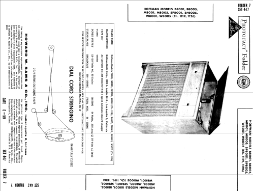 B8005 Ch= 1126; Hoffman Radio Corp.; (ID = 648668) Radio