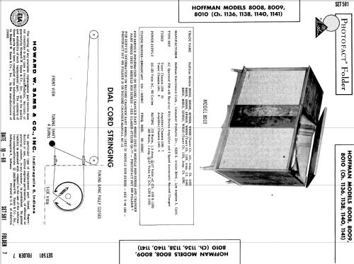 B8009 Ch= 1138 Ch= 1140; Hoffman Radio Corp.; (ID = 525826) Radio