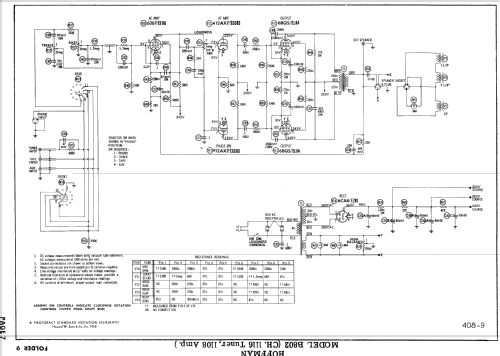 B802 Ch= 1116 + 1108; Hoffman Radio Corp.; (ID = 804061) Radio