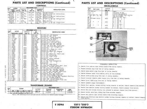 C503 Ch= 115; Hoffman Radio Corp.; (ID = 1429126) Radio