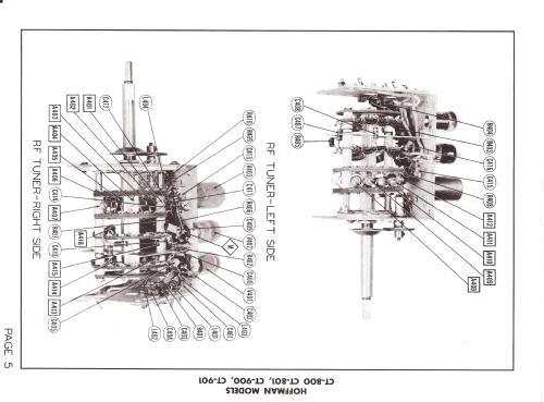 CT-801 Ch= 135; Hoffman Radio Corp.; (ID = 1344160) Television