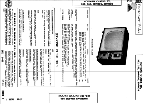 K1367 Ch= 351; Hoffman Radio Corp.; (ID = 583020) Television
