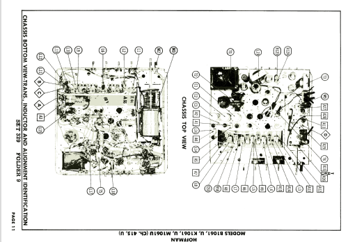 M1061 Ch= 415; Hoffman Radio Corp.; (ID = 1864837) Televisore