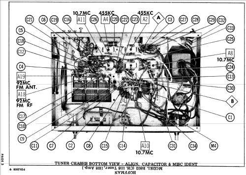 M802 Ch= 1116 + 1108; Hoffman Radio Corp.; (ID = 804076) Radio