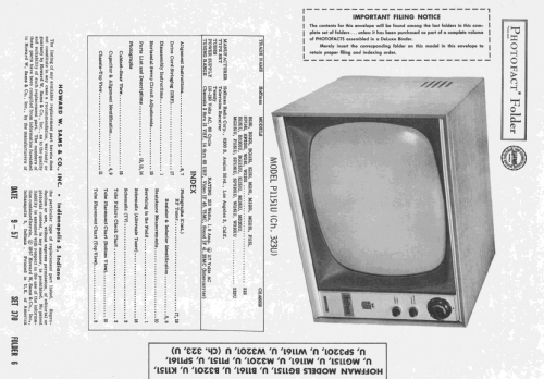 P1151U Ch= 323U; Hoffman Radio Corp.; (ID = 2432713) Télévision