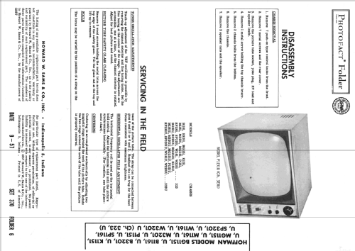 SP1161 Ch= 323; Hoffman Radio Corp.; (ID = 2432229) Televisión