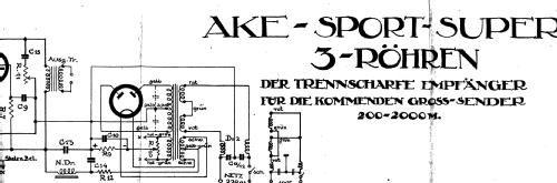 AKE Sportsuper 3 ; Hofmann & Co., AKE; (ID = 1208611) Kit