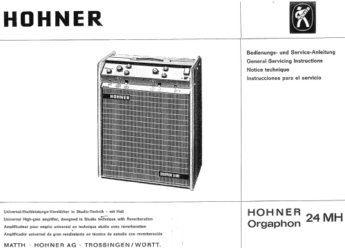 Orgaphon 24 MH; Hohner, Matthias, AG (ID = 1368115) Ampl/Mixer