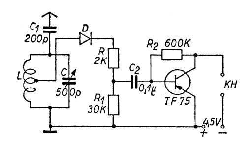 Transistor-Detektorempfänger mit TF75 ; Holzinger & Co. GmbH (ID = 2888187) Kit