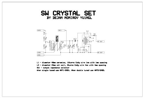 Crystal Sets for MW, LW and SW ; Homebrew - RECENT (ID = 2802026) Crystal