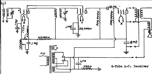 4tubes AC SW; Hoodwin Co., Chas. - (ID = 257598) Radio
